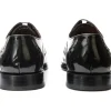 Online Vinci Leather Shoes Vinci Leather The Dicle Black / Burgundy Wingtip Semi Brogue Derby Shoe (16010)