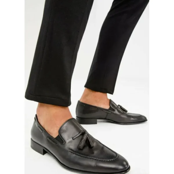 vinci_leather_the_dixon_b_2.webp Cheap Vinci Leather Shoes Vinci Leather The Dixon Leather Tassel Loafer (13409) Black