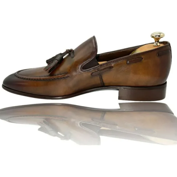 vinci_leather_the_dixon_b_3-1.webp Best Sale Vinci Leather Shoes Vinci Leather The Dixon Leather Tassel Loafer (13409) Brown