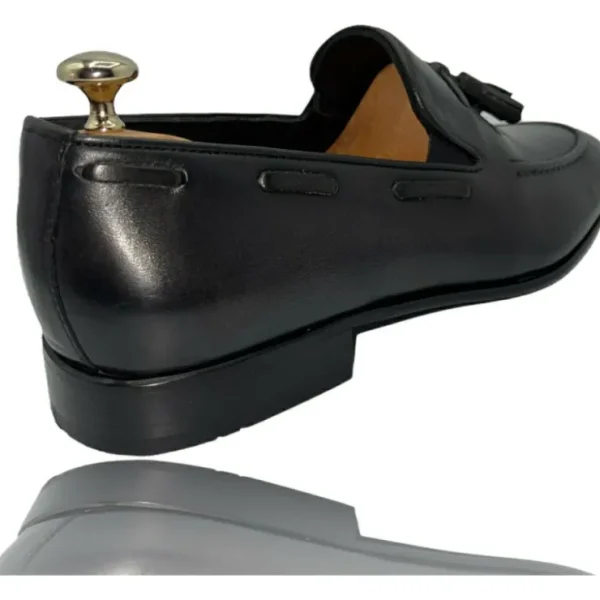 vinci_leather_the_dixon_b_3.webp Cheap Vinci Leather Shoes Vinci Leather The Dixon Leather Tassel Loafer (13409) Black