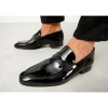 Outlet Vinci Leather Shoes Vinci Leather The Dodoma Patent Leather Loafer Shoe (8017) Black