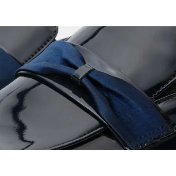 vinci_leather_the_dodoma__1-2.webp Discount Vinci Leather Shoes Vinci Leather The Dodoma Patent Leather Loafer Shoe (8017) Navy