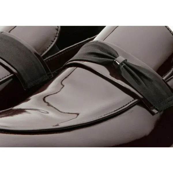 vinci_leather_the_dodoma__2-1.webp Best Sale Vinci Leather Shoes Vinci Leather The Dodoma Patent Leather Loafer Shoe (8017) Burgundy
