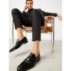Outlet Vinci Leather Shoes Vinci Leather The Dodoma Patent Leather Loafer Shoe (8017) Black