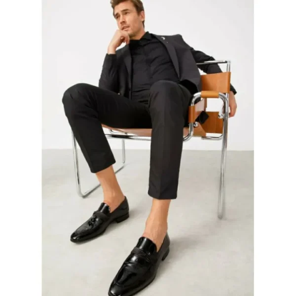 vinci_leather_the_dodoma__5.webp Outlet Vinci Leather Shoes Vinci Leather The Dodoma Patent Leather Loafer Shoe (8017) Black