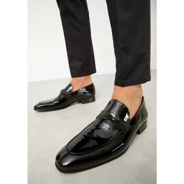 vinci_leather_the_dodoma__6.webp Outlet Vinci Leather Shoes Vinci Leather The Dodoma Patent Leather Loafer Shoe (8017) Black