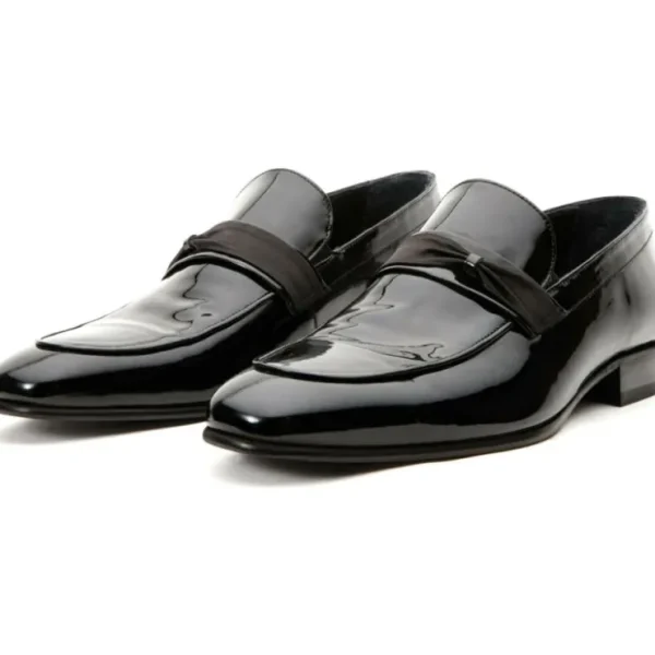 vinci_leather_the_dodoma__7.webp Outlet Vinci Leather Shoes Vinci Leather The Dodoma Patent Leather Loafer Shoe (8017) Black