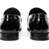 Outlet Vinci Leather Shoes Vinci Leather The Dodoma Patent Leather Loafer Shoe (8017) Black