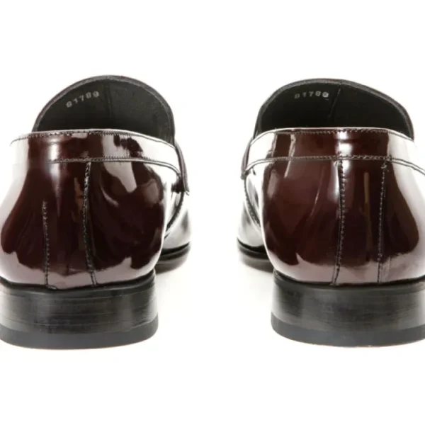 vinci_leather_the_dodoma__9.webp Best Sale Vinci Leather Shoes Vinci Leather The Dodoma Patent Leather Loafer Shoe (8017) Burgundy