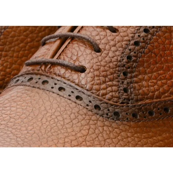 vinci_leather_the_draco_h_1.webp Discount Vinci Leather Shoes Vinci Leather The Draco Handmade Semi Brogue Oxford Shoe (V-01/6825) Brown