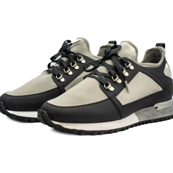 Best Vinci Leather Shoes Vinci Leather The Emir Leather Sneaker For Men Limited Edition (D-529) Grey