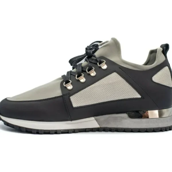 Best Vinci Leather Shoes Vinci Leather The Emir Leather Sneaker For Men Limited Edition (D-529) Grey