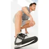 Best Vinci Leather Shoes Vinci Leather The Emir Leather Sneaker For Men Limited Edition (D-529) Grey