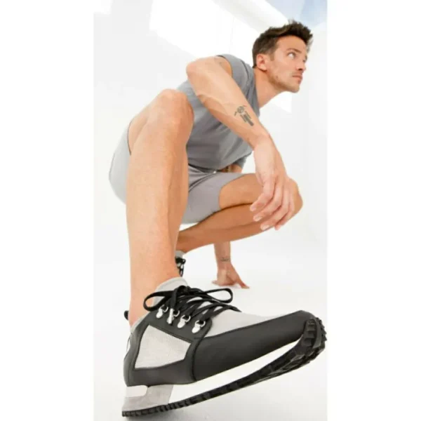 Best Vinci Leather Shoes Vinci Leather The Emir Leather Sneaker For Men Limited Edition (D-529) Grey