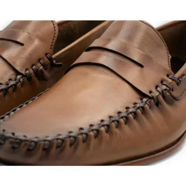 vinci_leather_the_eregli__2-1.webp Hot Vinci Leather Shoes Vinci Leather The Eregli Leather Penny Loafer (08100) Brown
