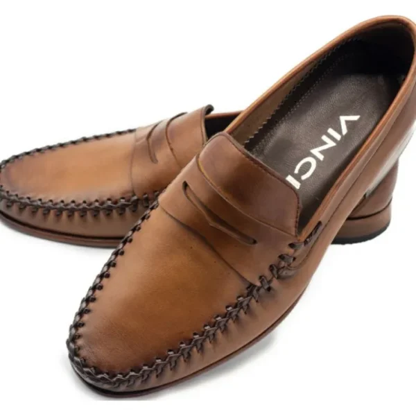 vinci_leather_the_eregli__4.webp Hot Vinci Leather Shoes Vinci Leather The Eregli Leather Penny Loafer (08100) Brown