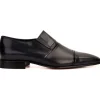 Online Vinci Leather Shoes Vinci Leather The Everest Leather Cap Toe Dress Loafer (16011) Navy