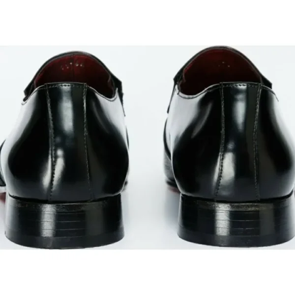 vinci_leather_the_everest_3-3.webp Fashion Vinci Leather Shoes Vinci Leather The Everest Leather Cap Toe Dress Loafer Shoe (16005) Black