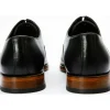 Fashion Vinci Leather Shoes Vinci Leather The Gambaha Leather Quarter Brogue Cap Toe Oxford Shoe (8012) Black