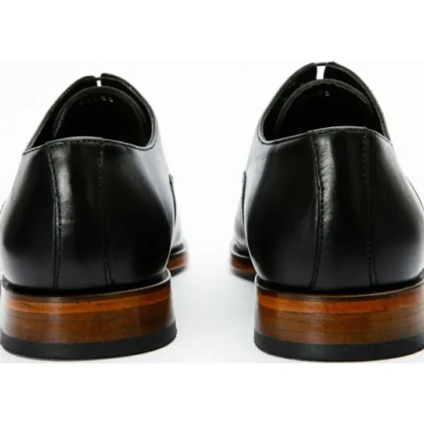 vinci_leather_the_gambaha_2.webp Fashion Vinci Leather Shoes Vinci Leather The Gambaha Leather Quarter Brogue Cap Toe Oxford Shoe (8012) Black