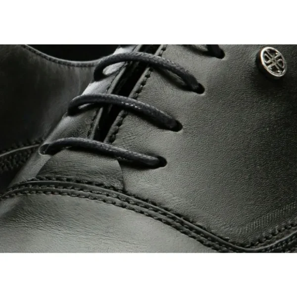 vinci_leather_the_gambaha_3.webp Fashion Vinci Leather Shoes Vinci Leather The Gambaha Leather Quarter Brogue Cap Toe Oxford Shoe (8012) Black