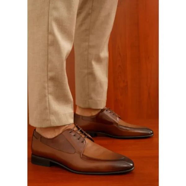 Cheap Vinci Leather Shoes Vinci Leather The Gardi Leather Derby Shoe (14229) Brown