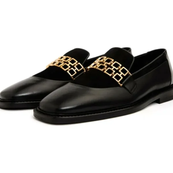 Shop Vinci Leather Shoes Vinci Leather The Gemena Shoe Bit Dress Loafer Black