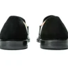 Hot Vinci Leather Shoes Vinci Leather The Gemena Black / Orange Shoe Bit Dress Loafer