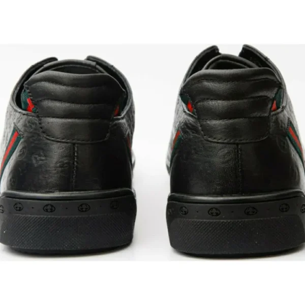 Shop Vinci Leather Shoes Vinci Leather The Getto Leather Sneaker (15260) Black