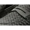 Hot Vinci Leather Shoes Vinci Leather The Grand Woven Leather Shoe Penny Loafer (11060) Black