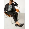 Hot Vinci Leather Shoes Vinci Leather The Grand Woven Leather Shoe Penny Loafer (11060) Black