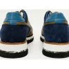 Outlet Vinci Leather Shoes Vinci Leather The Hoskova Jean Blue Leather Sneaker (11242) JeanBlue
