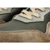 Outlet Vinci Leather Shoes Vinci Leather The Hoskova Jean Blue Leather Sneaker (11242) JeanBlue
