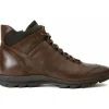 Fashion Vinci Leather Shoes Vinci Leather The Houston Leather Lace-up Casual Boot With A Zipper (03618 K-8) Brown