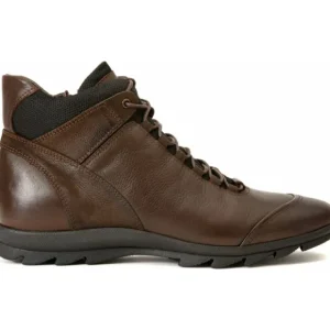 Fashion Vinci Leather Shoes Vinci Leather The Houston Leather Lace-up Casual Boot With A Zipper (03618 K-8) Brown