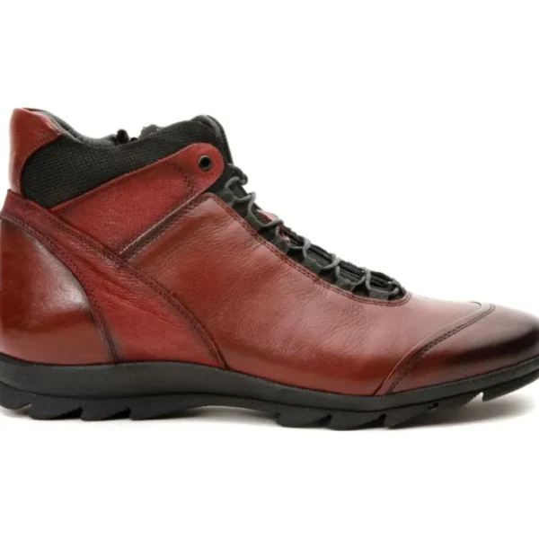 vinci_leather_the_houston_0-2.webp Shop Vinci Leather Shoes Vinci Leather The Houston Leather Lace-up Casual Boot With A Zipper (03618 B-9) Burgundy