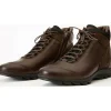Fashion Vinci Leather Shoes Vinci Leather The Houston Leather Lace-up Casual Boot With A Zipper (03618 K-8) Brown