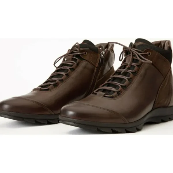 vinci_leather_the_houston_1-1.webp Fashion Vinci Leather Shoes Vinci Leather The Houston Leather Lace-up Casual Boot With A Zipper (03618 K-8) Brown