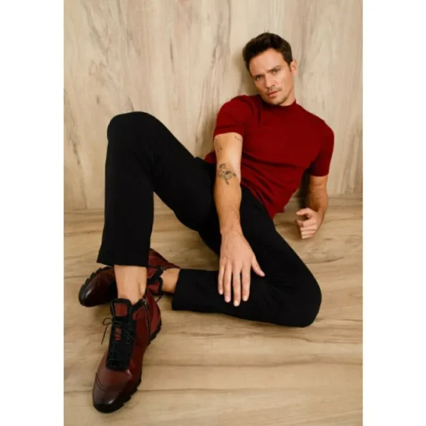 vinci_leather_the_houston_6-1.webp Shop Vinci Leather Shoes Vinci Leather The Houston Leather Lace-up Casual Boot With A Zipper (03618 B-9) Burgundy