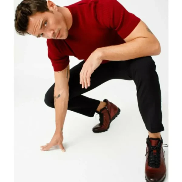 vinci_leather_the_houston_8.webp Shop Vinci Leather Shoes Vinci Leather The Houston Leather Lace-up Casual Boot With A Zipper (03618 B-9) Burgundy