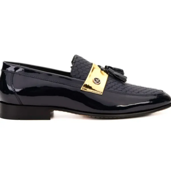 vinci_leather_the_imperia_0.webp Best Sale Vinci Leather Shoes Vinci Leather The Imperial Leather Dress Shoe Black & Gold Black&Gold