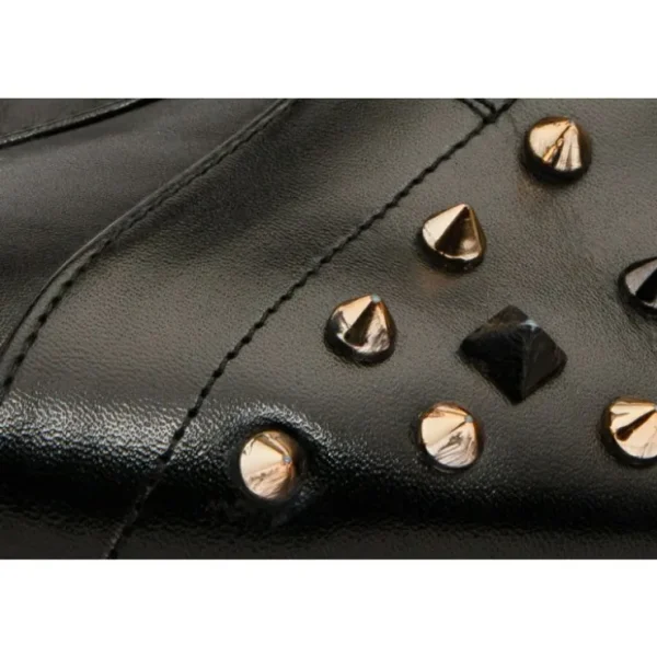 vinci_leather_the_infanta_2-2.webp Flash Sale Vinci Leather Shoes Vinci Leather The Infanta High-top Spike Leather Sneaker Limited Edition For Men Black