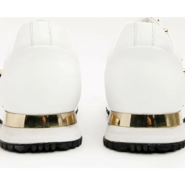 Cheap Vinci Leather Shoes Vinci Leather The Infanta Spike Leather Sneaker Limited Edition For Men White