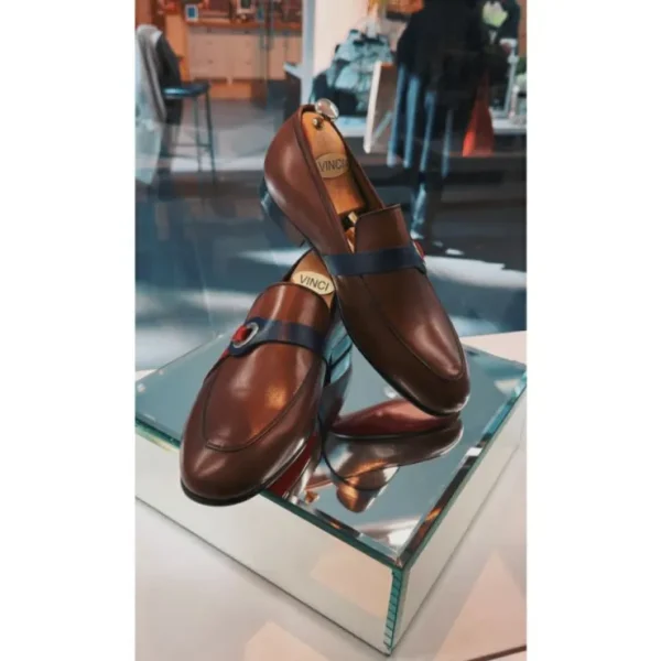 vinci_leather_the_jackie__4-1.webp Flash Sale Vinci Leather Shoes Vinci Leather The Jackie Bit Dress Loafer Limited Edition (7072) Brown