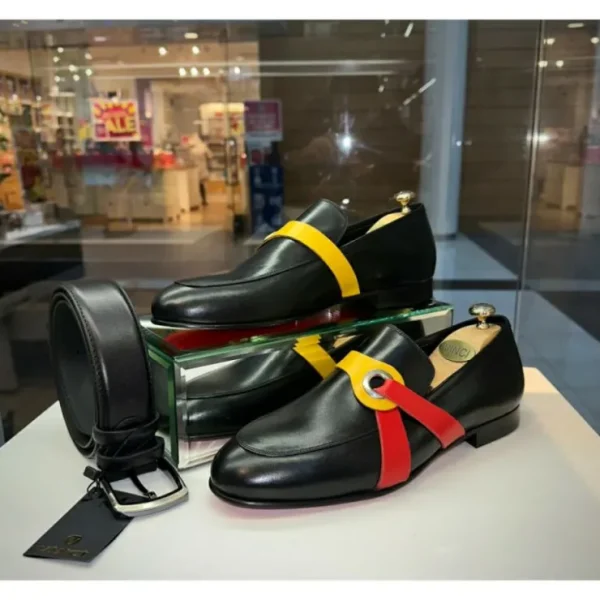 vinci_leather_the_jackie__4.webp Outlet Vinci Leather Shoes Vinci Leather The Jackie Bit Dress Loafer Limited Edition (7072) Black
