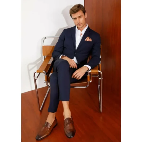 Sale Vinci Leather Shoes Vinci Leather The Johannesburg Leather Dress Loafer Shoe (10667) Brown