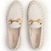 New Vinci Leather Shoes Vinci Leather The Jupiter Spike Leather Bit Loafer Limited Edition (D-7051 ) White
