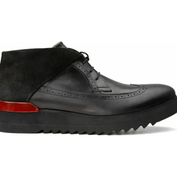vinci_leather_the_kagan_b_0.webp Clearance Vinci Leather Shoes Vinci Leather The Kagan Wingtip Chukka Sneaker Boot (3836.58) Black