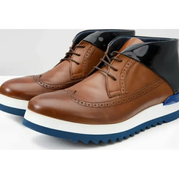 vinci_leather_the_kagan_b_10.webp Hot Vinci Leather Shoes Vinci Leather The Kagan Wingtip Chukka Sneaker Boot (3836.58) Brown