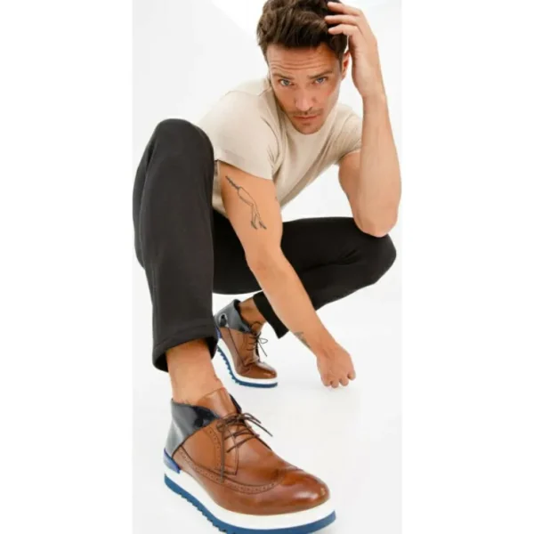 vinci_leather_the_kagan_b_7-1.webp Hot Vinci Leather Shoes Vinci Leather The Kagan Wingtip Chukka Sneaker Boot (3836.58) Brown